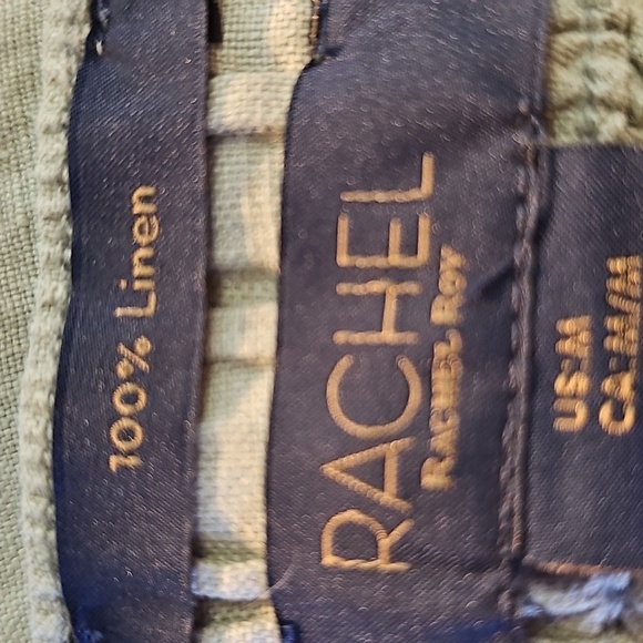 Womens Linen Casual Cargo Pants, Rachel Roy Size Meduim. Khahi - Picture 7 of 9
